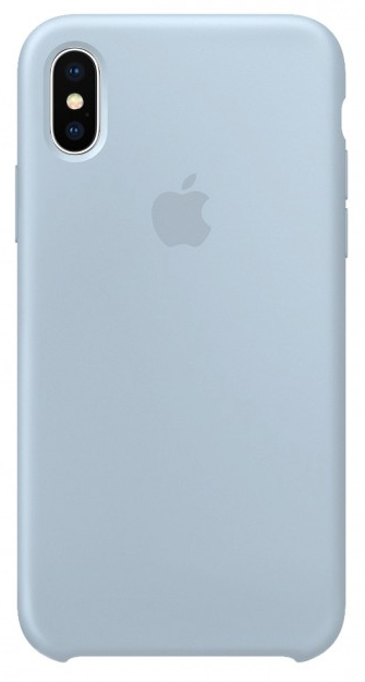 Чехол Silicone Case для iPhone X/Xs светло голубой в Тюмени